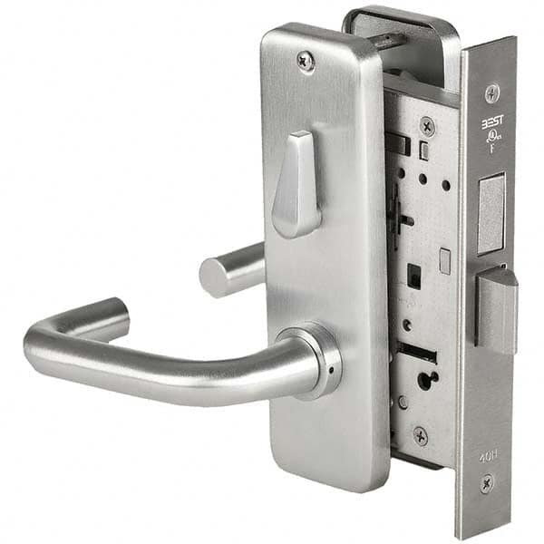 Best - Privacy Lever Lockset for 1-3/4" Thick Doors - Industrial Tool & Supply