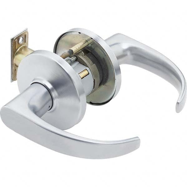 Best - Privacy Lever Lockset for 1-3/4 to 2-1/4" Thick Doors - Industrial Tool & Supply