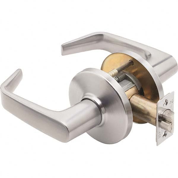 Best - Privacy Lever Lockset for 1-3/4 to 2-1/4" Thick Doors - Industrial Tool & Supply