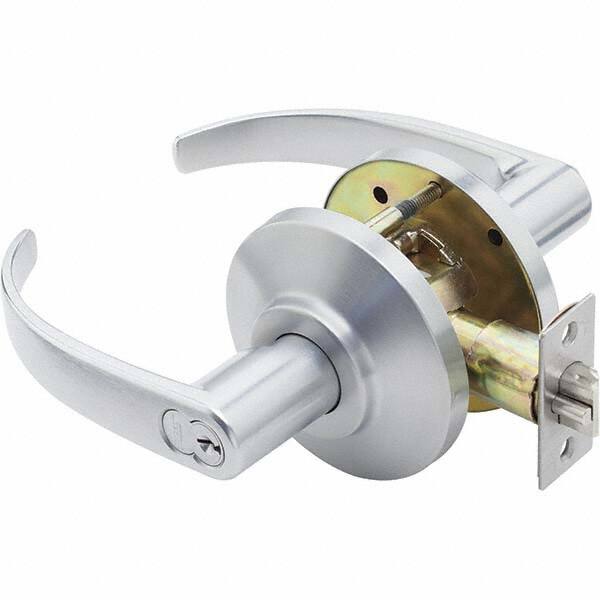 Best - Storeroom Lever Lockset for 1-3/8 to 2" Thick Doors - Industrial Tool & Supply