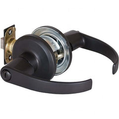 Stanley - Privacy Lever Lockset for 1-3/8 to 1-3/4" Thick Doors - Industrial Tool & Supply