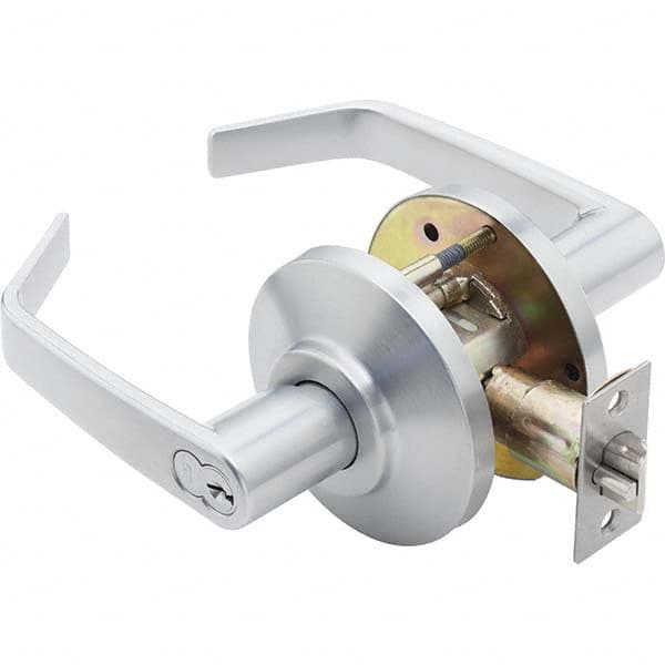 Best - Storeroom Lever Lockset for 1-3/8 to 2" Thick Doors - Industrial Tool & Supply