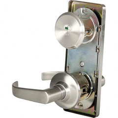 Stanley - Privacy Lever Lockset for 1-3/8 to 1-3/4" Thick Doors - Industrial Tool & Supply