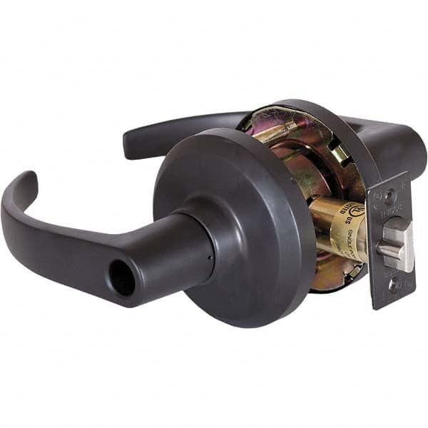 Stanley - Storeroom Lever Lockset for 1-3/8 to 2" Thick Doors - Industrial Tool & Supply