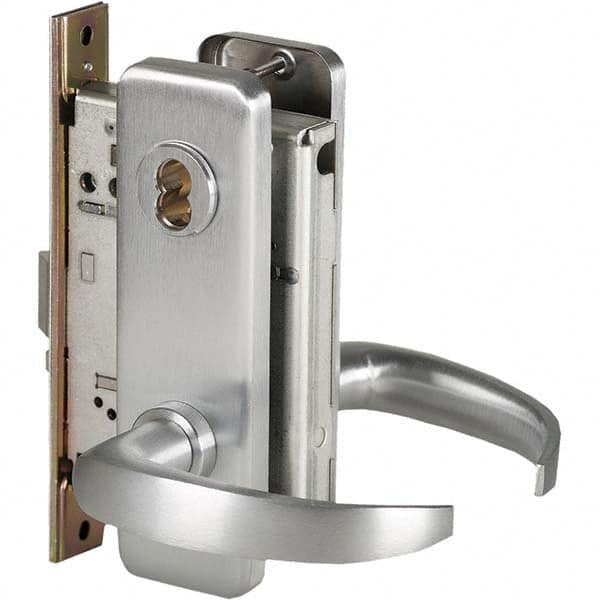 Best - Storeroom Lever Lockset for 1-3/4" Thick Doors - Industrial Tool & Supply