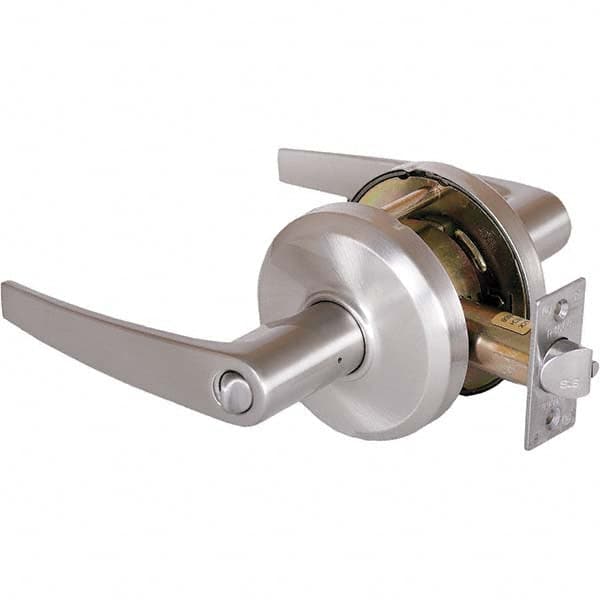 Stanley - Storeroom Lever Lockset for 1-3/8 to 2" Thick Doors - Industrial Tool & Supply