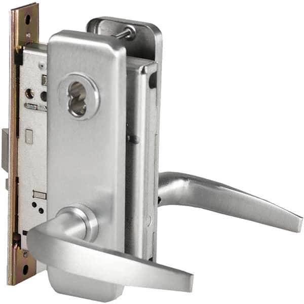 Best - Storeroom Lever Lockset for 1-3/4" Thick Doors - Industrial Tool & Supply
