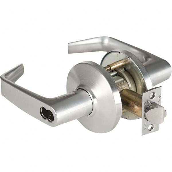 Best - Storeroom Lever Lockset for 1-3/4 to 2-1/4" Thick Doors - Industrial Tool & Supply