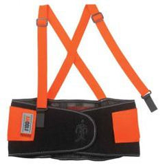 100HV XS ORANGE HI-VIS BACK SUPPORT - Industrial Tool & Supply