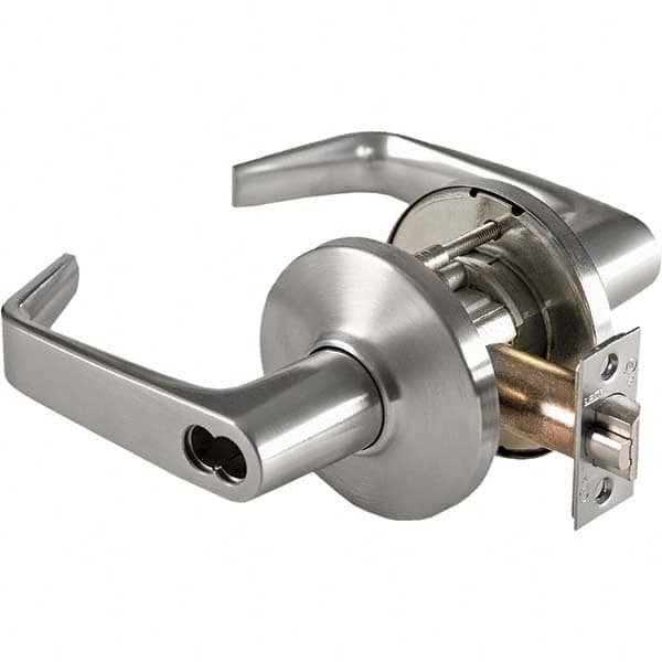 Best - Storeroom Lever Lockset for 1-3/4 to 2-1/4" Thick Doors - Industrial Tool & Supply
