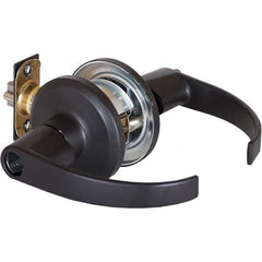 Stanley - Storeroom Lever Lockset for 1-3/8 to 1-3/4" Thick Doors - Industrial Tool & Supply