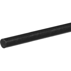 USA Sealing - 1' x 3/4" Black Carbon Fiber (Unidirectional) Rod - Industrial Tool & Supply