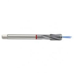 M8x1.25 6HX 3-Flute PM Cobalt Red Ring Semi-Bottoming 15 degree Spiral Flute Tap-TiCN - Industrial Tool & Supply