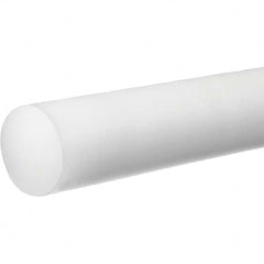 USA Sealing - 6' x 6" White Polyethylene (UHMW) Rod - Industrial Tool & Supply
