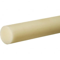 USA Sealing - 3' x 2" Off-White Nylon 6/6 Rod - Industrial Tool & Supply