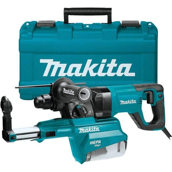 Makita - 120 Volt 1" SDS Plus Chuck Electric Rotary Hammer - 0 to 4,500 BPM, 0 to 1,100 RPM, Reversible - Industrial Tool & Supply