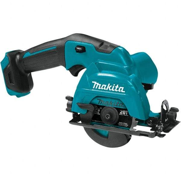 Makita - 12 Volt, 3-3/8" Blade, Cordless Circular Saw - 1,500 RPM, Lithium-Ion Batteries Not Included - Industrial Tool & Supply