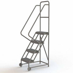 TRI-ARC - Rolling & Wall Mounted Ladders & Platforms Type: TiltNRoll Rolling Ladder Style: Tilt & Roll Safety Ladder - Industrial Tool & Supply