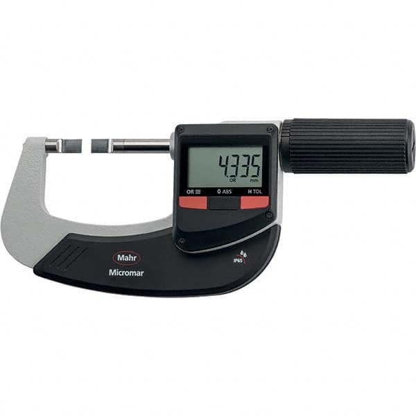 Mahr - Electronic Outside Micrometers Type: Standard Minimum Measurement (Decimal Inch): 3.0000 - Industrial Tool & Supply