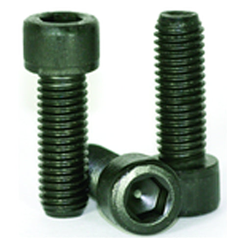 1/4″-28 × 1″ - Black Finish Heat Treated Alloy Steel - Cap Screws - Socket Head - Industrial Tool & Supply