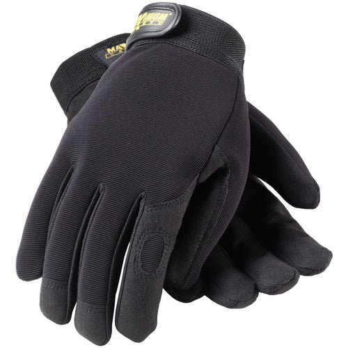 120-MX2805/S Mechanics Gloves - Professional Mechanic's Gloves - Black - Exact Industrial Supply