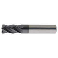 Corner Radius End Mill Head: 5/16″ Dia, 1/2″ LOC, 4 Flutes Solid Carbide, PowerLayer Coated, Series US007