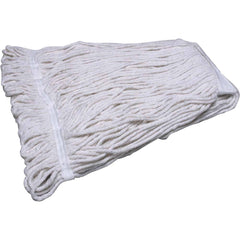 Ability One - Wet Mop Heads & Pads; Style: Loop End ; Material: Cotton ; Approximate Weight (oz.): 20 ; Mop Color: Natural ; Headband Size (Inch): 1-1/4 ; Connection Type: Clamp Jaw - Exact Industrial Supply