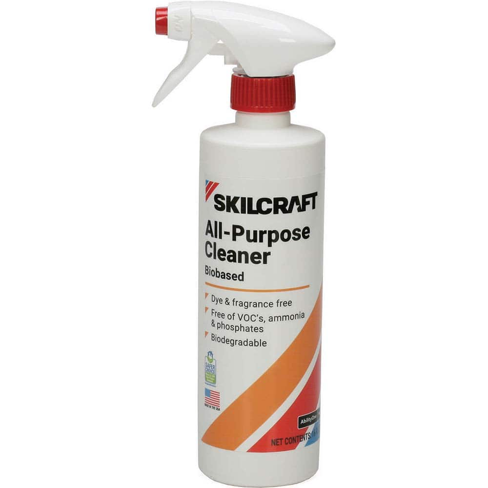 Ability One - All-Purpose Cleaners & Degreasers; Type: All-Purpose Cleaner ; Container Type: Spray Bottle ; Container Size: 16 oz ; Scent: Fragrance Free ; Form: Liquid ; Material Application: Hard Surfaces - Exact Industrial Supply