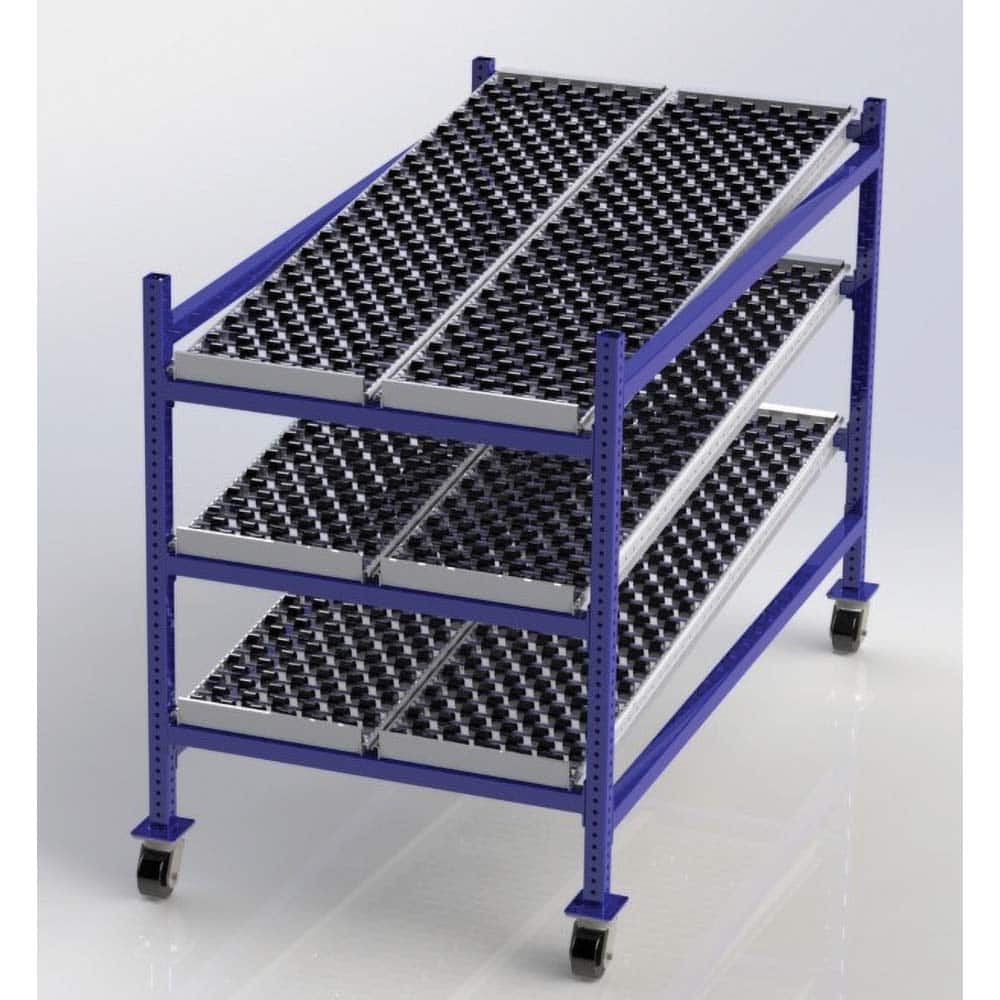 UNEX Manufacturing - Steel Shelving Type: Mobile Gravity Rack Starter or Add-On: Starter Unit - Industrial Tool & Supply