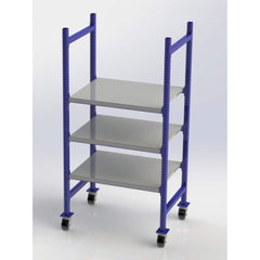 UNEX Manufacturing - Steel Shelving Type: Mobile Pick Tray Rack Starter or Add-On: Starter Unit - Industrial Tool & Supply