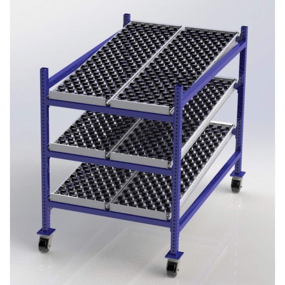 UNEX Manufacturing - Steel Shelving Type: Mobile Gravity Rack Starter or Add-On: Starter Unit - Industrial Tool & Supply