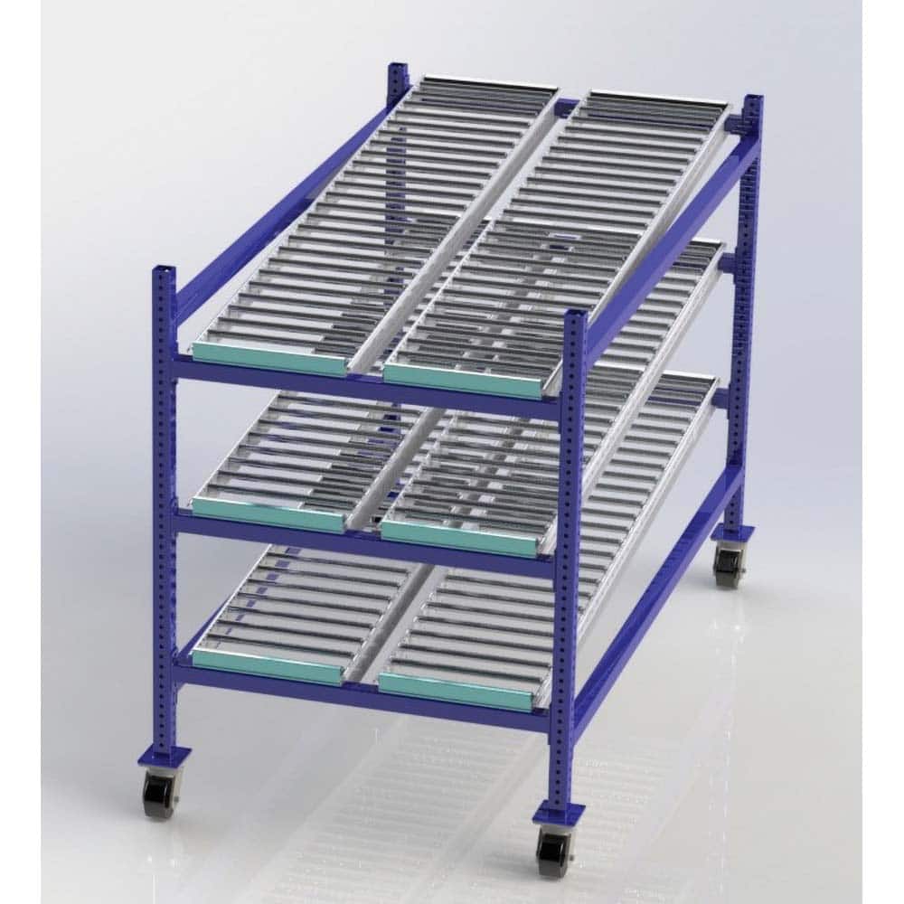UNEX Manufacturing - Steel Shelving Type: Mobile Gravity Rack Starter or Add-On: Starter Unit - Industrial Tool & Supply