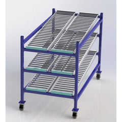 UNEX Manufacturing - Steel Shelving Type: Mobile Gravity Rack Starter or Add-On: Starter Unit - Industrial Tool & Supply