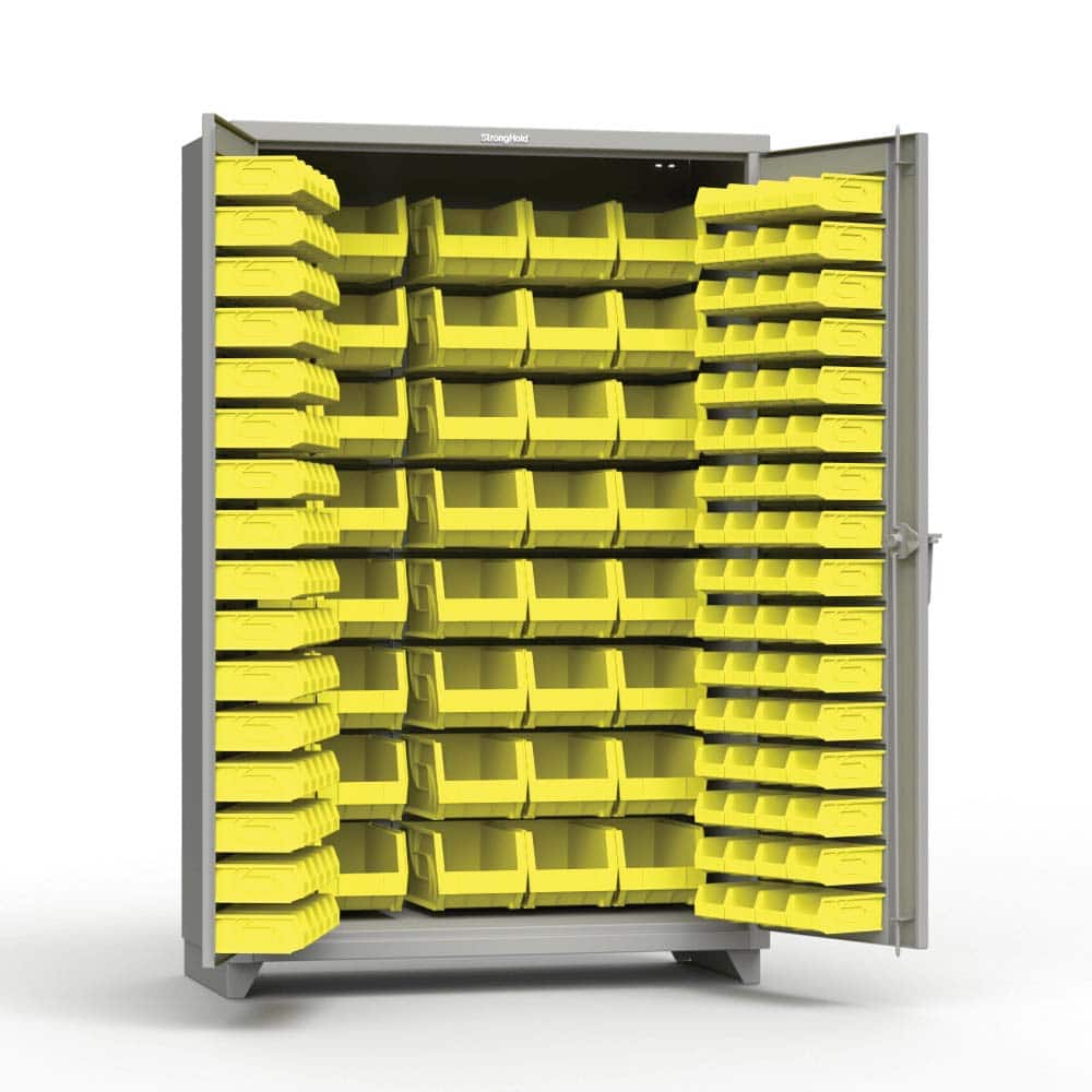 Strong Hold - Small Parts Cabinets Type: Bin Width (Inch): 48 - Industrial Tool & Supply