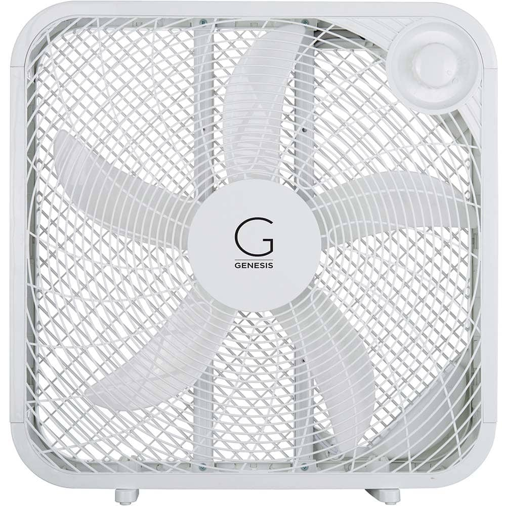 Genesis - Fans Type: Box Fan Blade Size: 10 (Inch) - Industrial Tool & Supply