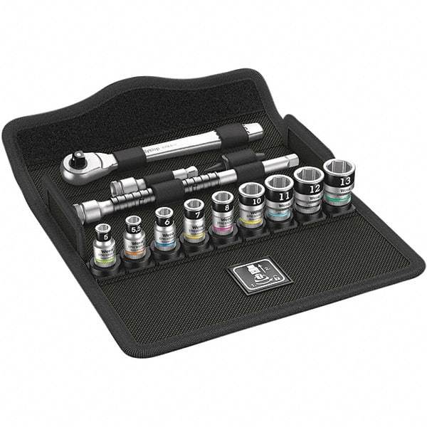Wera - Socket Sets Measurement Type: Metric Drive Size: 1/4 - Industrial Tool & Supply