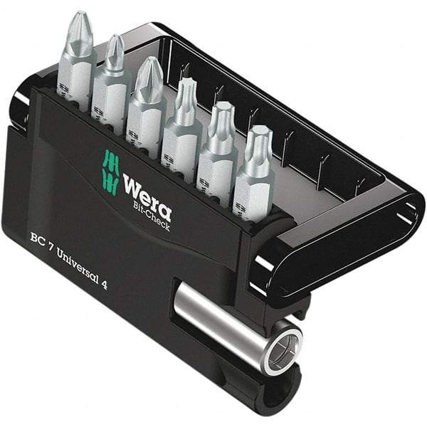 Wera - Screwdriver Bit Sets Type: Insert Bit Set Drive Size: 1/4 (Inch) - Industrial Tool & Supply