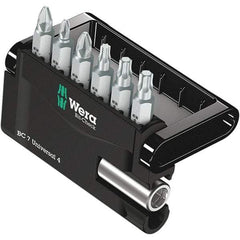 Wera - Screwdriver Bit Sets Type: Insert Bit Set Drive Size: 1/4 (Inch) - Industrial Tool & Supply