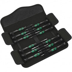 Wera - Screwdriver Sets Screwdriver Types Included: Phillips; Slotted; Microstix; TorxPlus; Torx Number of Pieces: 12 - Industrial Tool & Supply