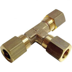 Legris - Metal Compression Tube Fittings Type: Union Tee End Connections: Tube O.D. x Tube O.D. - Industrial Tool & Supply