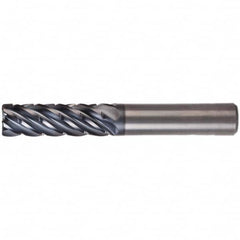 Kennametal - 3/8" Diam 6 Flute Solid Carbide 0.03" Corner Radius End Mill - Industrial Tool & Supply