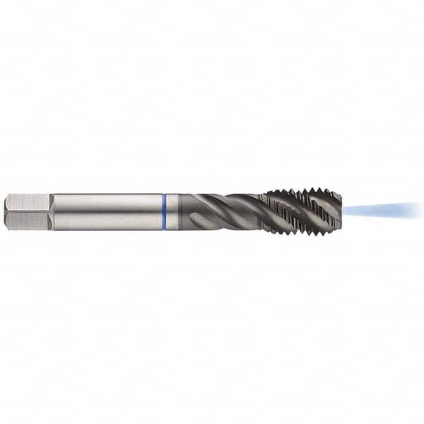 Spiral Flute Tap: 3/8-24, UNF, 3 Flute, Bottoming, 2BX Class of Fit, HSS-E, Slidur Finish Right Hand Flute, Right Hand Thread, H4 & H5, Series 4657