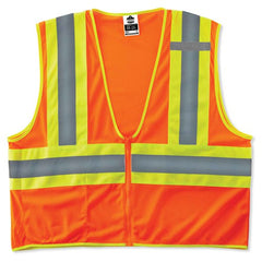 8229Z XS Orange Econ 2-Tone Vest Type R Class 2 - Industrial Tool & Supply