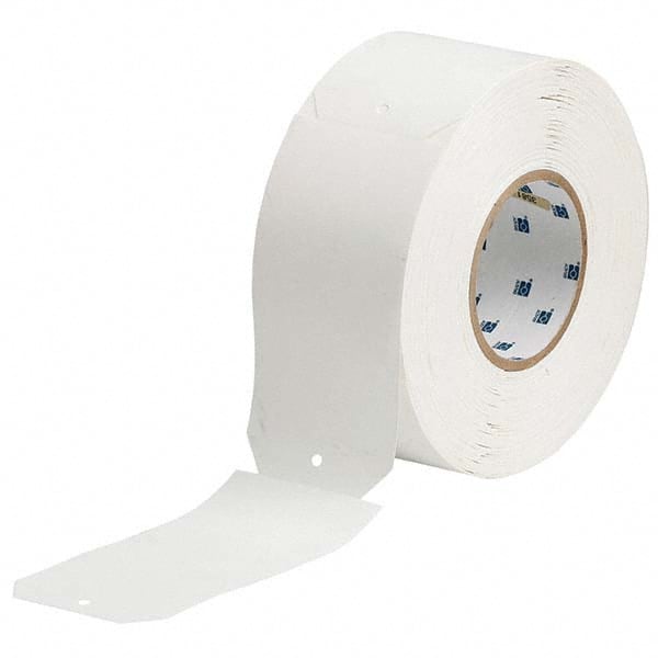 Brady - Labels, Ribbons & Tapes Type: Die-Cut Tags for Printers Color: White - Industrial Tool & Supply