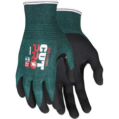 MCR Safety - Size XL, ANSI Cut Lvl A2, Puncture Lvl 3, Abrasion Lvl 5, Nitrile Coated Cut Resistant Gloves - Industrial Tool & Supply