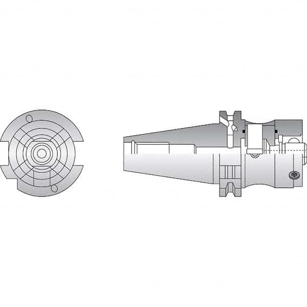 Allied Machine and Engineering - 50mm Diam Radial Clamp CAT40 Shank Modular Reamer Body - Industrial Tool & Supply