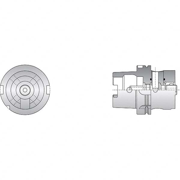 Allied Machine and Engineering - 50mm Diam Radial Clamp HSK Modular Reamer Body - Industrial Tool & Supply