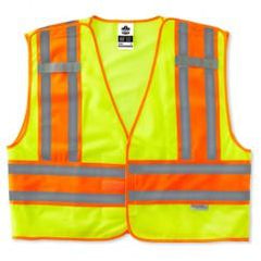 8245PSV S/M LIME PUBLIC SAFETY VEST - Industrial Tool & Supply