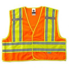 8245PSV S/M ORG PUBLIC SAFETY VEST - Industrial Tool & Supply