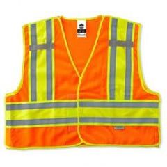 8245PSV L/XL ORG PUBLIC SAFETY VEST - Industrial Tool & Supply